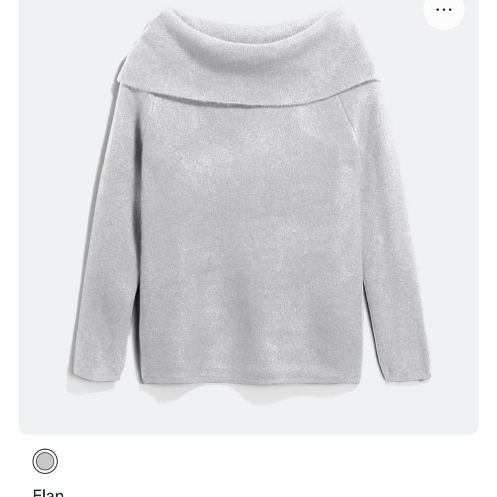 Elan Light Gray Cowl Neck Sweater
